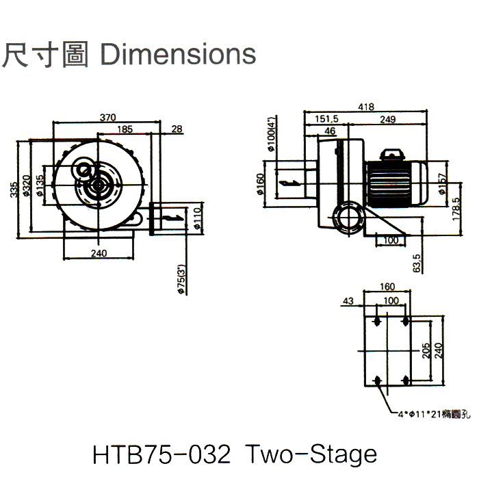 吸塵高壓風機